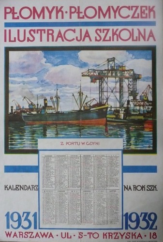1931/32 Kalendarz szkolny Płomyka